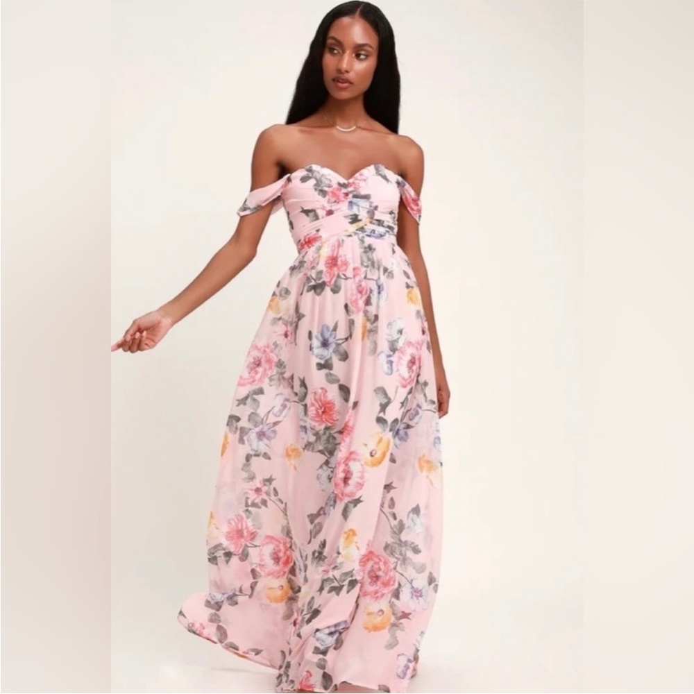 Lulu’s Harmonious dress in blush